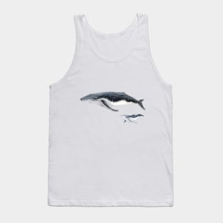 Humpback whale mother and baby whale Tank Top